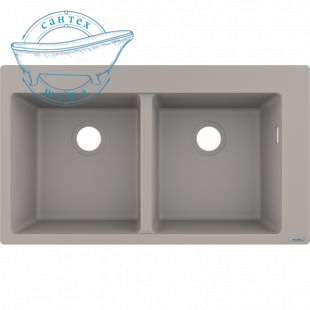Мойка для кухни встраиваемая Hansgrohe S51 S510-F770 SilicaTec серый бетон 43316380