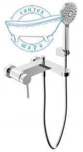 Змішувач для ванни Devit Laguna хром 84125110 з душовим набором