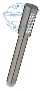 Душова лійка Grohe Sena Stick 1 тип струменя графіт темний матовий 26465AL0