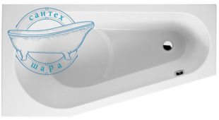 Ванна акриловая асимметричная Riho Delta 150x80 правая B066001005