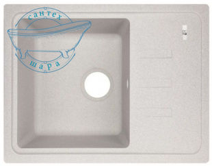 Кухонна мийка Lidz GRA-09 сірий LIDZGRA09620435200