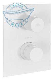Термостат для душу на 1 споживач Paffoni Light білий матовий LIQ 513 BO / M