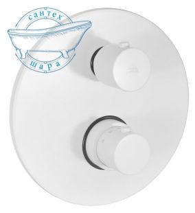 Термостат для душу на 1 споживач Paffoni Light білий матовий LIQ013BO