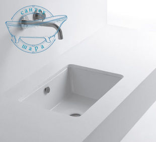 Раковина под столешницу AXA Sink 50 см белый глянцевый WS07801F