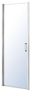 Дверь в нишу Eger 90 см (Профиль - хром, стекло - прозрачное) 599-156