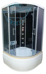 Гидромассажный бокс Atlantis 110x110 (Профиль - хром, стекло - матовое) L-508-A (GR)