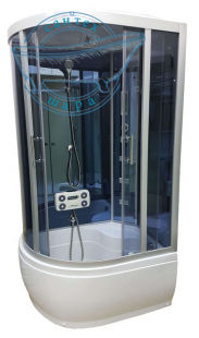 Гидромассажный бокс Atlantis 110x82 (Профиль - хром, стекло - тонированное) AKL 1110B R
