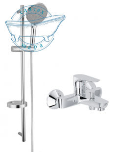 Змішувач для ванни Imprese Modus хром SET20220121 із душовим гарнітуром