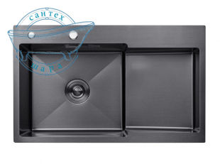 Кухонна мийка Kroner PVD Schwarze - 7848LHM CV030023