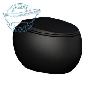 Унитаз подвесной Rak Ceramics Cloud черный матовый CLOWC1446504A с сиденьям Soft Close
